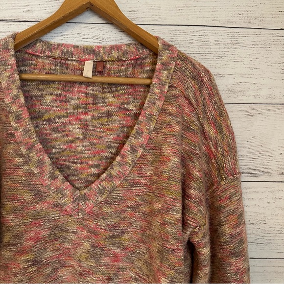 Anthropologie Pilrco Deep-V Spacedye  Sweater - Picture 4 of 7